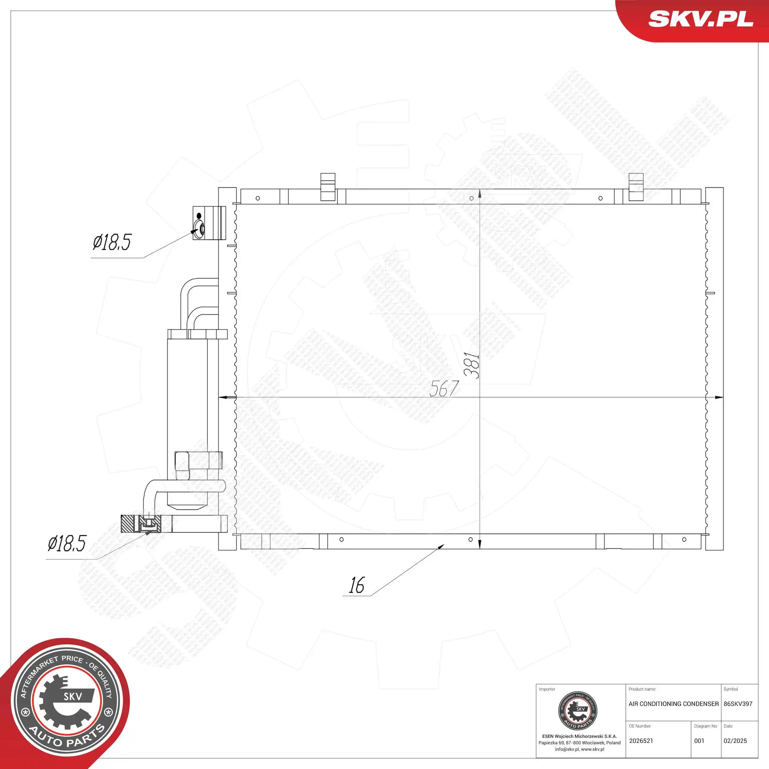Condenser, air conditioning